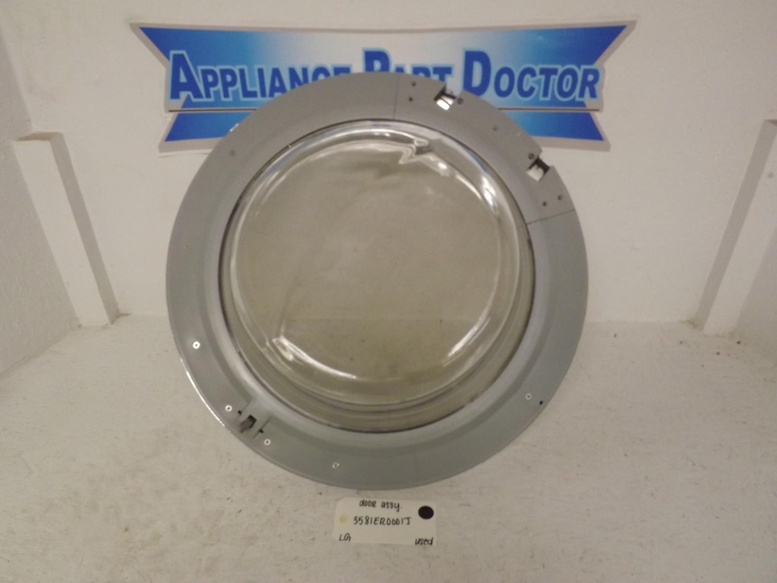 LG Washer 3581ER0001J Door Assembly Used LG Washer 3581ER0001J Door Assembly Used